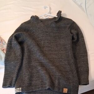 Gray Hooded Men's Sweatshirt